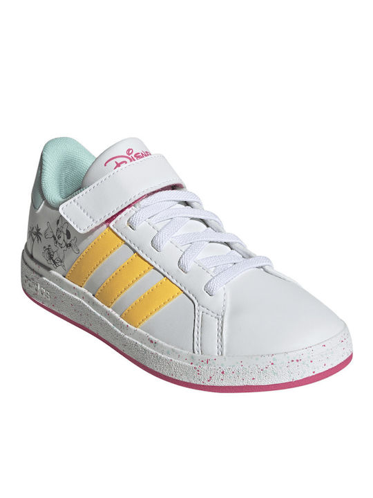 GRAND COURT Παιδικά Sneakers με Σκρατς Λευκά