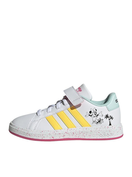 GRAND COURT Παιδικά Sneakers με Σκρατς Λευκά