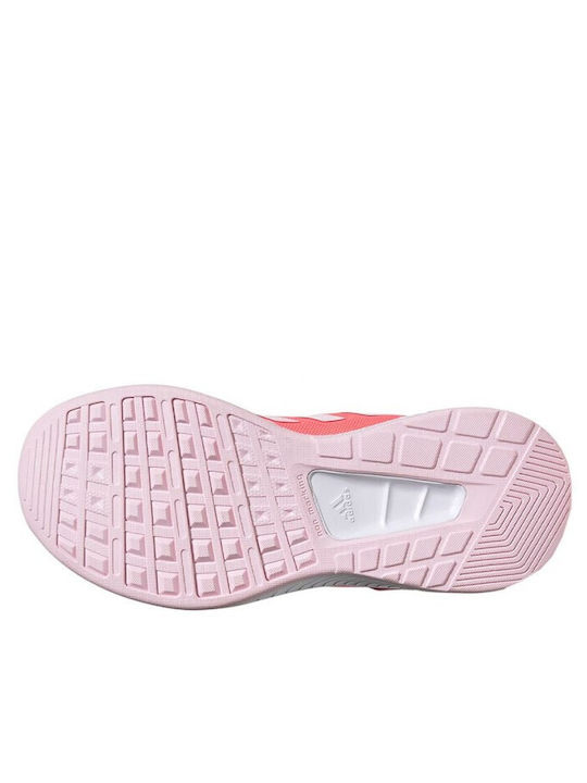 Runfalcon 2.0 K Αθλητικά Παιδικά Παπούτσια Running με Σκρατς Acid Red / Cloud White / Clear Pink
