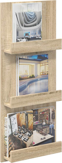 vidaXL Zeitschriftenständer Braun 43x11x102cm 1Stück