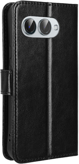 Θήκη Πτερύγιο T Phone 3 5g Crazy Horse Wallet Μαύρη