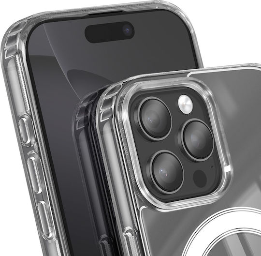 Swissten Reinforced Magsafe Case Iphone 16 Pro Model Magstick Clear Jelly Sienna