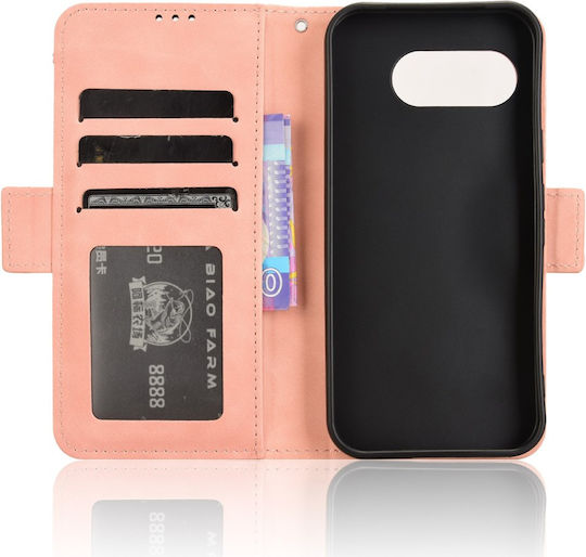Husă Cu Capac Pliabil T Phone 3 5g Cu Slot Pentru Card Roz