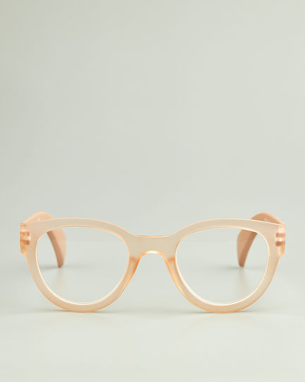 Reading Glasses +2.50 in Beige color S8525-beige-2.5