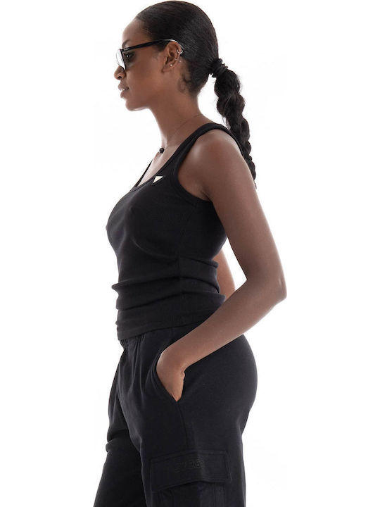 Women's Sleeveless Black Blouse