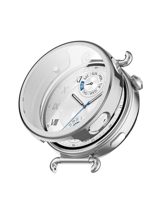 2 1 Θήκη Προστατευτικό Κάλυμμα Οθόνης Huawei Watch Gt 6 41mm Ασημί