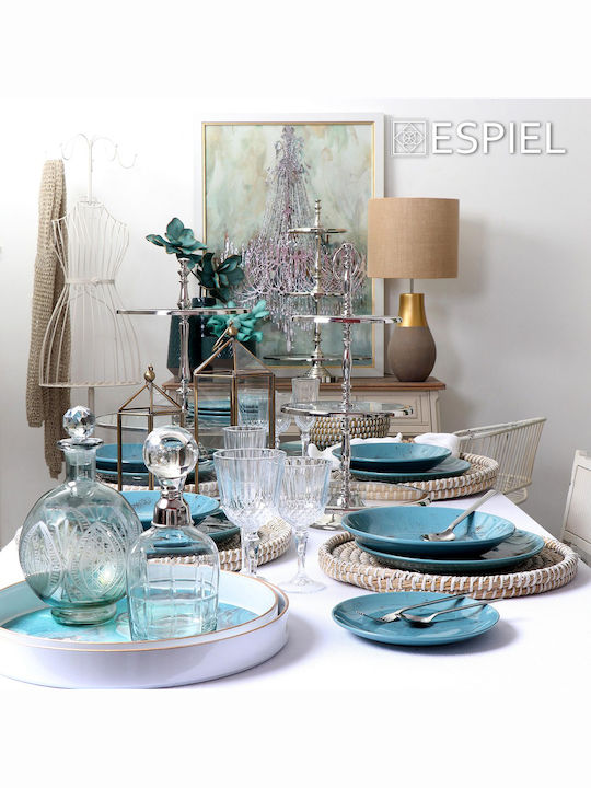 Espiel Wicker Round Decorative Tray 2pcs