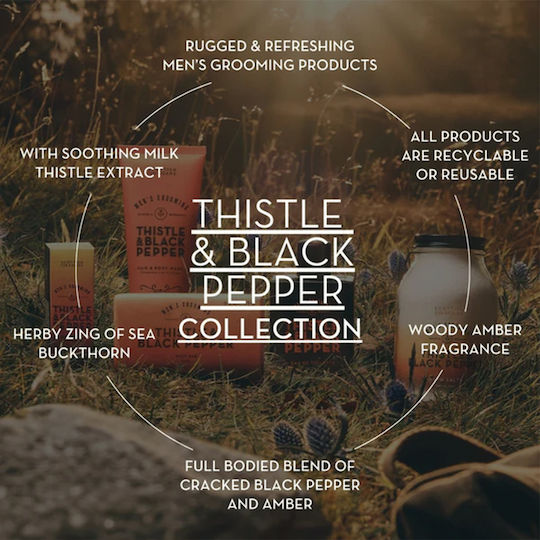 The Scottish Fine Soaps Thistle & Black Pepper Ανδρικό Σετ με Eau de Toilette
