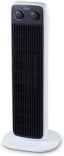 Izzy Ceramic Fan Heater Room Floor White 1400W