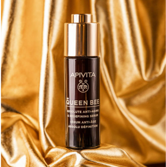 Queen Bee Absolute Anti-ageing Serum 30ml Anti-ageing Light Texture Cream 15ml Eye Cream 5ml & Pouch