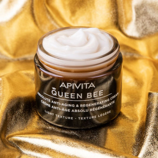 Queen Bee Absolute Anti-ageing Serum 30ml Anti-ageing Light Texture Cream 15ml Eye Cream 5ml & Pouch