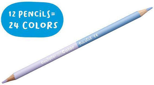 Carioca Bicolor Set de creioane colorate 12buc Pachet de 12 ambalaje