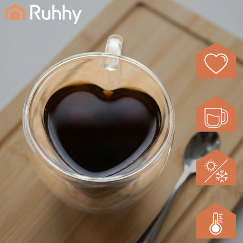 Ruhhy Mug Glass Transparent 240ml