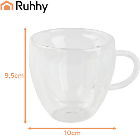 Ruhhy Mug Glass Transparent 240ml