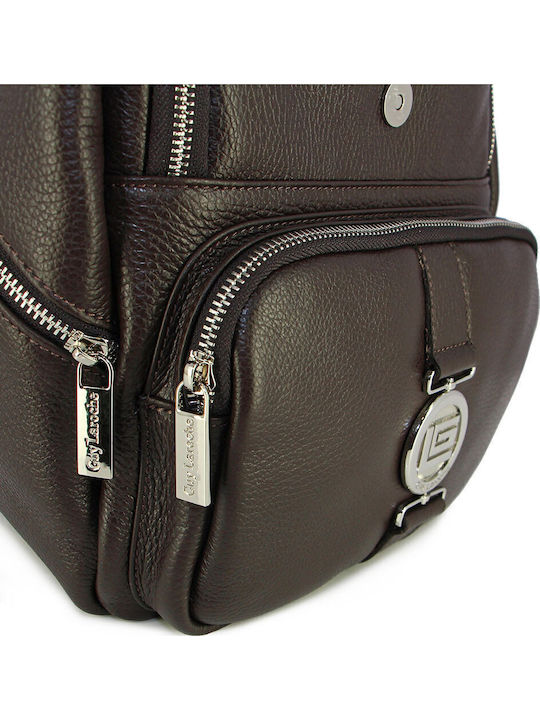 Leder Damentasche Rucksack Braun