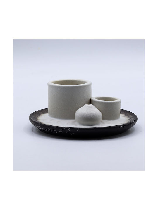 Ceramic Holder 3 in 1 Burning Palo Santo Incense Stick Home Fragrance