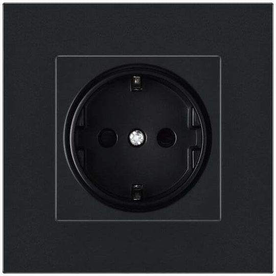 Pc1 Socket Simple Black Color Polycarbonate 16a