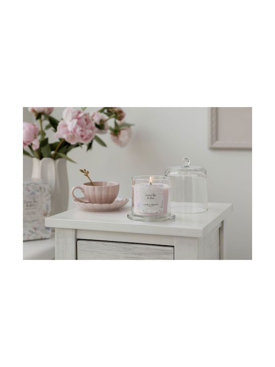 Laura Ashley Aromatisches Soja-Kerze im Gefäß mit Duft Green Tea & Aloe 210gr
