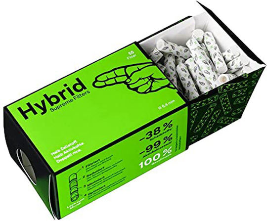 Hybrid Filters Филтърни Накрайници Активен въглен 6.4мм 55x8бр