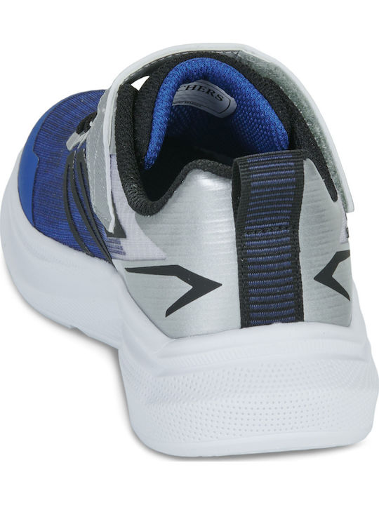 Microspec Kids Sneakers With Hoop & Loop Closure Blue