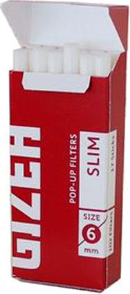 Gizeh Pop Up Filtertips Einfach 6mm 10x1Stk