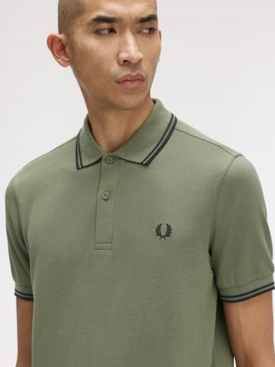 Polo Kurzarm Grüne Bluse