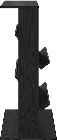 vidaXL PU Magazine Rack Black 70x41x96cm