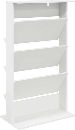 vidaXL Zeitschriftenständer Weiß 70x41x126cm 1Stück