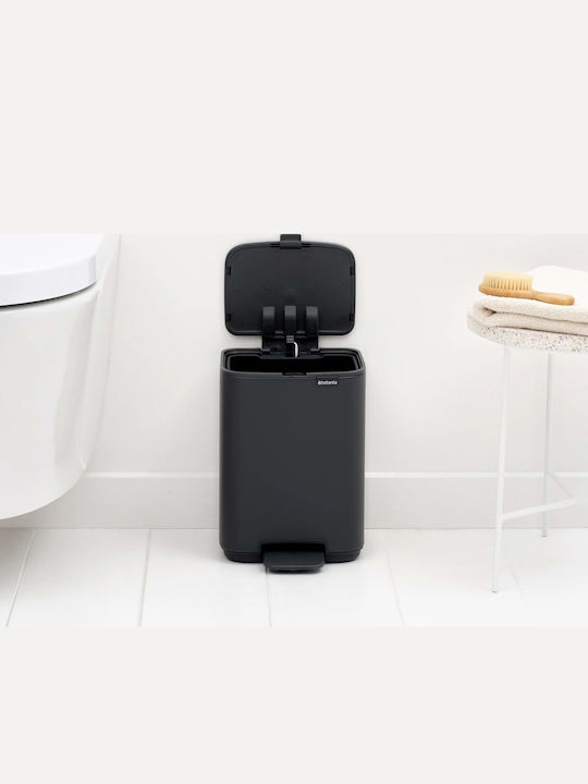 Brabantia Πλαστικό Καλαθάκι Μπάνιου 4lt Γκρι