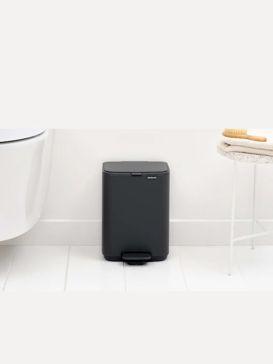 Brabantia Πλαστικό Καλαθάκι Μπάνιου 4lt Γκρι