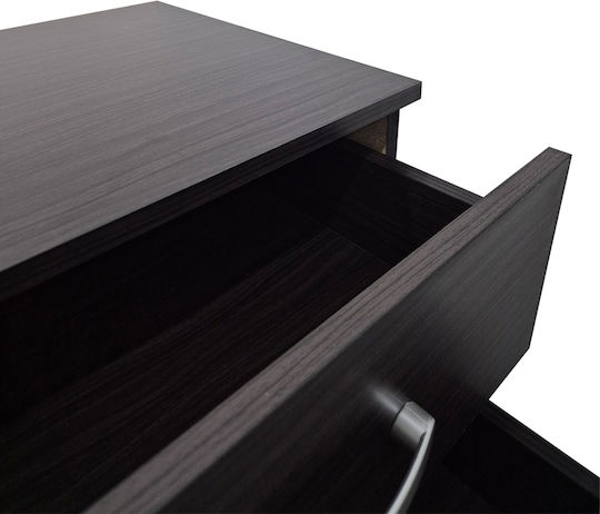 Nachttisch Athos Metall Braun 48x40x41.5cm