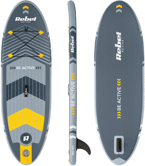 Trizand Rebel Active Inflatable SUP Board with Length 2.44m Grey