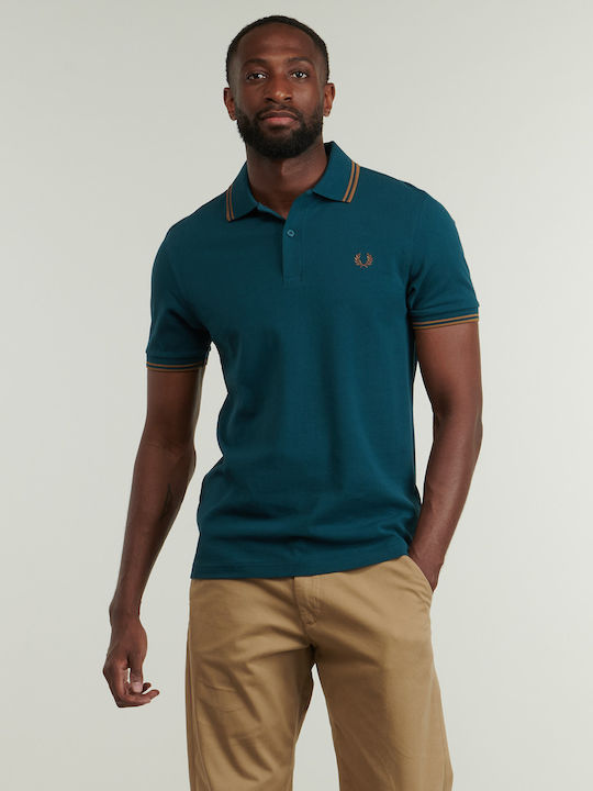Polo Kurzarmbluse Blau