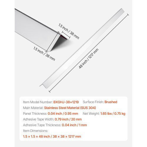Vevor BXGHJ11515INWZONI001V0 Felts 38x38mm 10pcs