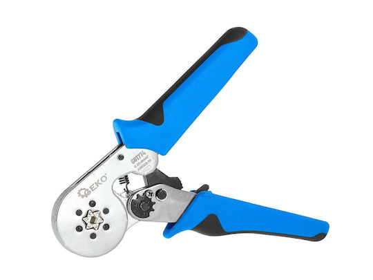 Geko Crimping Pliers for Brass Terminals Cross-Section Range 0.25 - 6mm² with Ratchet Mechanism Length 175mm