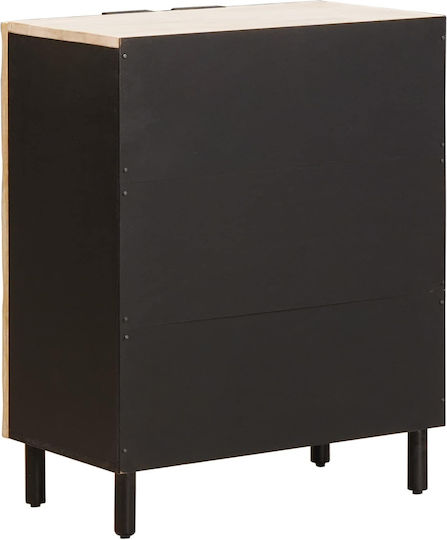 vidaXL Büroaufbewahrungsschublade aus Weißem Holz 60x33,5x75cm