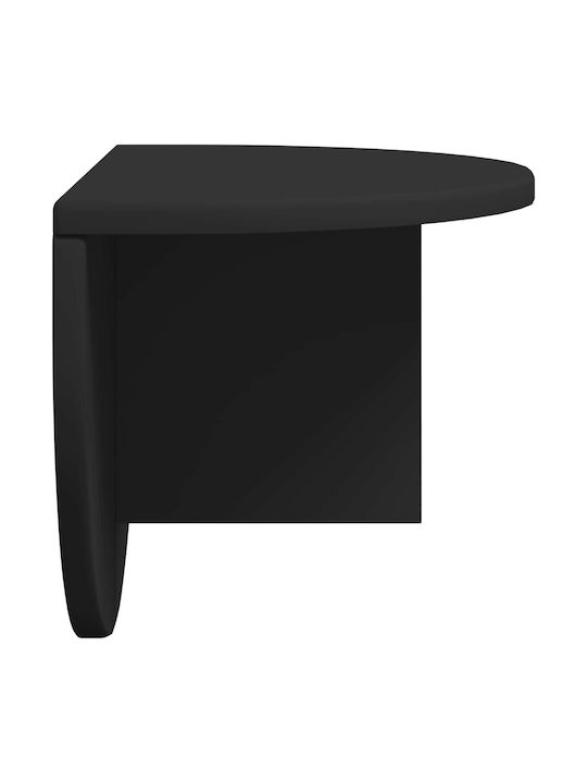 Κομοδίνο Ξύλινο Μαύρο 38x19x19cm