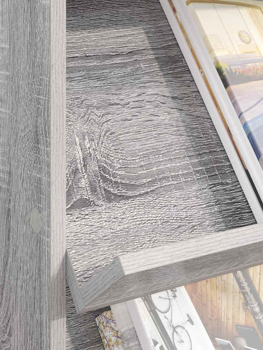 vidaXL Suport Reviste Gri 70x41x96buc 1buc