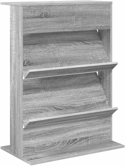 vidaXL Zeitschriftenständer Gray 70x41x96cm 1Stück