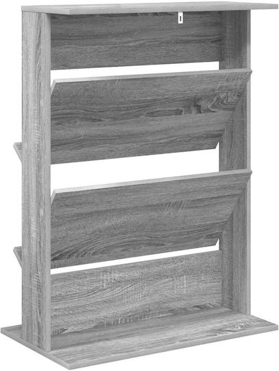 vidaXL Zeitschriftenständer Gray 70x41x96cm 1Stück