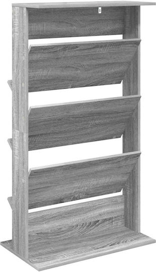 vidaXL Стойка за списания Сив 70x41x126бр 1бр