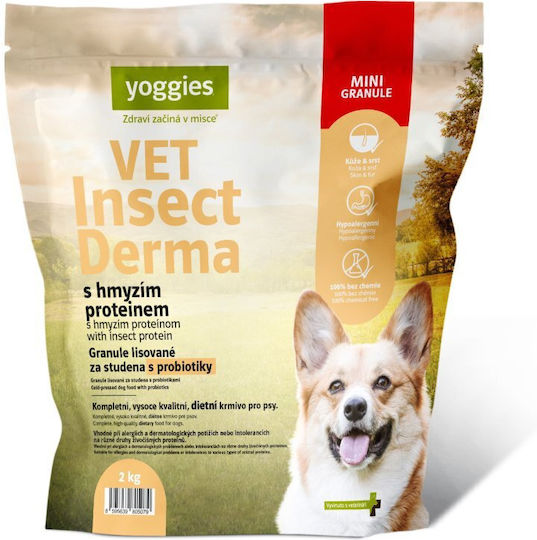 Dry Dog Food Vet Insect Derma Protein of Insects & Probiotics Cold Pressed Yoggies Normal 10 Kg