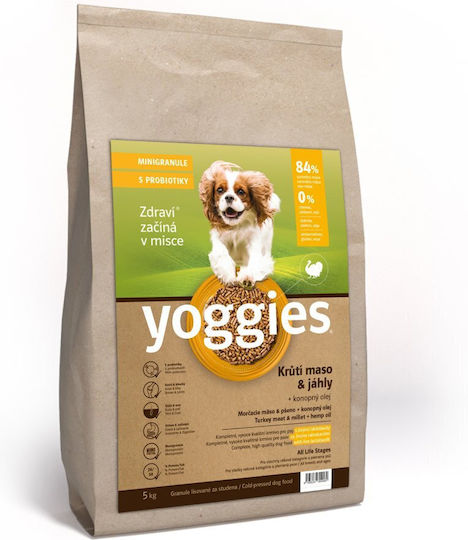 Dry Dog Food Turkey Millet & Probiotics Single Protein Cold Pressed Yoggies Normal 15 Kg