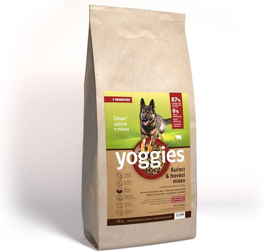Dry Dog Food Chicken Beef & Probiotics Cold Pressed Yoggies Mini 2 Kg