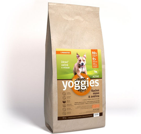 Dry Dog Food Active Duck Meat Hunting & Probiotics Cold Pressed Yoggies Mini 5 Kg