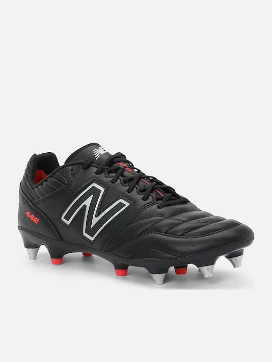 New Balance Ποδοσφαιρικά Παπούτσια με Τάπες SG-Pro Μαύρα New Balance Ποδοσφαιρικά Παπούτσια με Τάπες SG-Pro Μαύρα