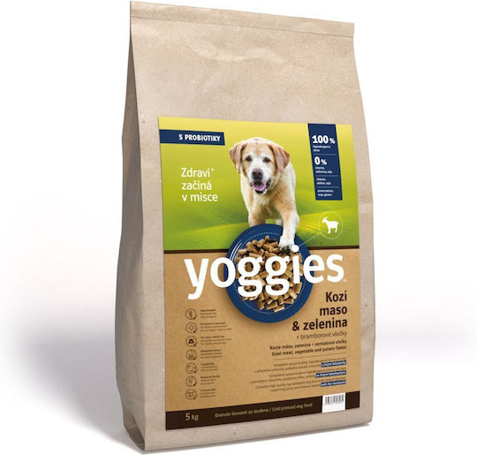 Dry Dog Food Goat Meat Vegetables Probiotics Single Protein Cold Pressed Yoggies Normal 2 Kg