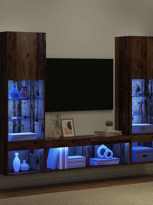 Wohnzimmer TV-Einheit Coffee mit Beleuchtung L40.5xB30xH102cm