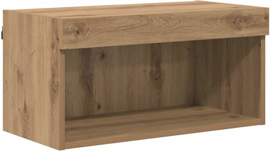 Σύνθετο Σαλονιού Artisan Oak με Φωτισμό Μ80xΒ30xΥ40εκ.