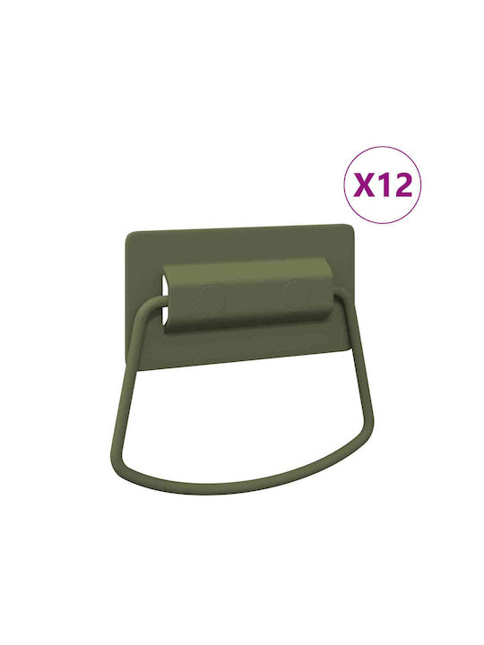 vidaXL Knob Furniture made of Metallic Green 879439 12pcs